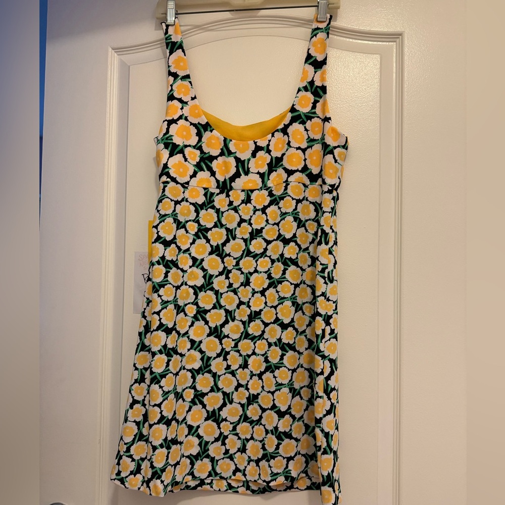 NWT Diane von Furstenburg yellow floral sundress limited edition for Target